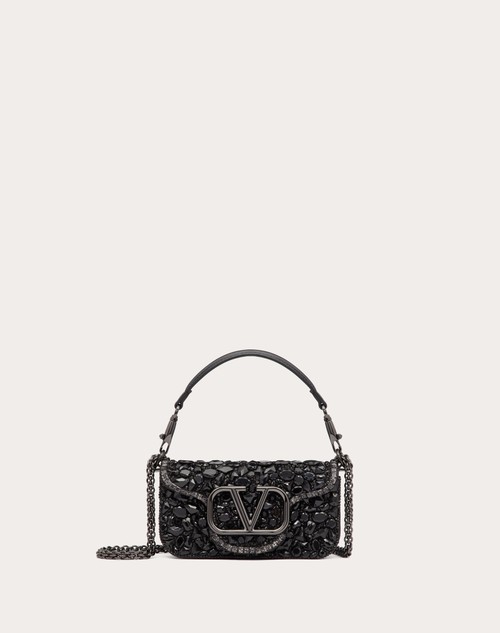 Red Valentino BORSA PICCOLA A SPALLA LOCÒ CON CRISTALLI Promozione