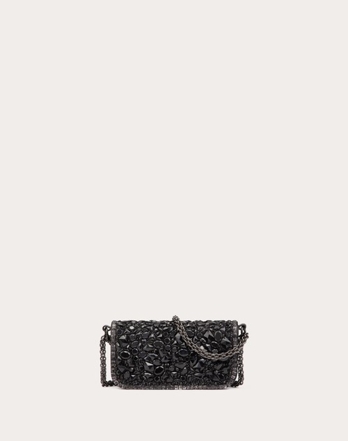 Red Valentino BORSA PICCOLA A SPALLA LOCÒ CON CRISTALLI Promozione