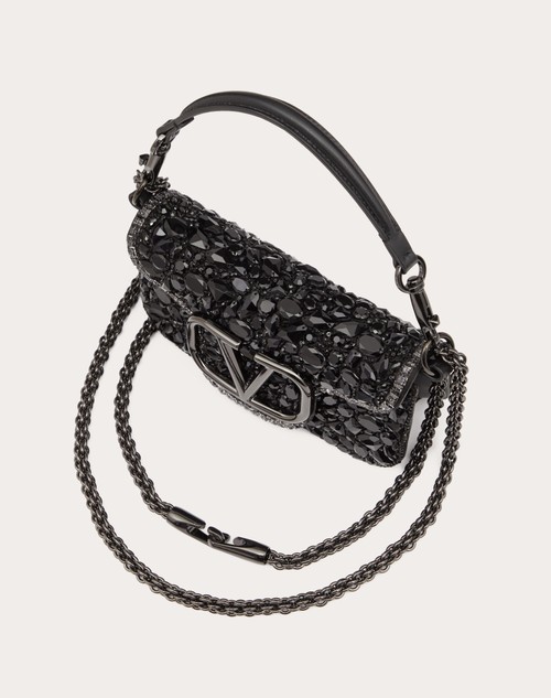 Red Valentino BORSA PICCOLA A SPALLA LOCÒ CON CRISTALLI Promozione