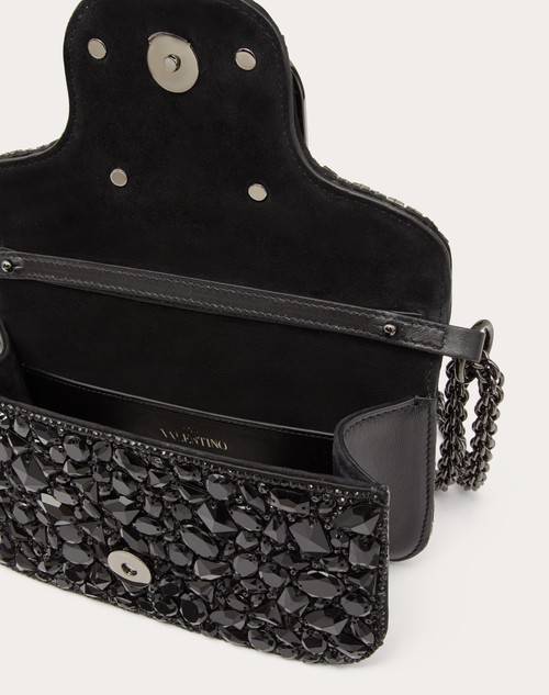 Red Valentino BORSA PICCOLA A SPALLA LOCÒ CON CRISTALLI Promozione