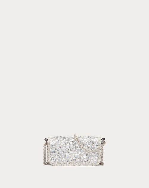 Red Valentino BORSA PICCOLA A SPALLA LOCÒ CON CRISTALLI Spedizione Gratuita