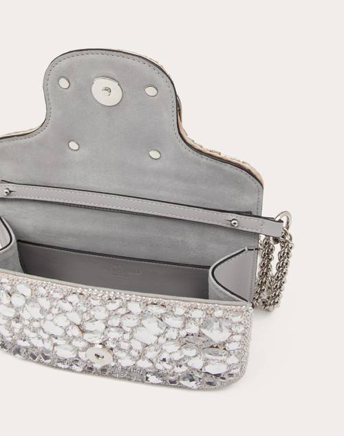 Red Valentino BORSA PICCOLA A SPALLA LOCÒ CON CRISTALLI Spedizione Gratuita