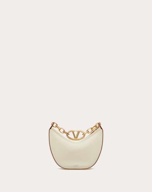 Red Valentino MINI HOBO VLOGO MOON BAG IN NAPPA CON CATENA Consegna Veloce
