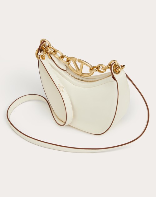 Red Valentino MINI HOBO VLOGO MOON BAG IN NAPPA CON CATENA Consegna Veloce
