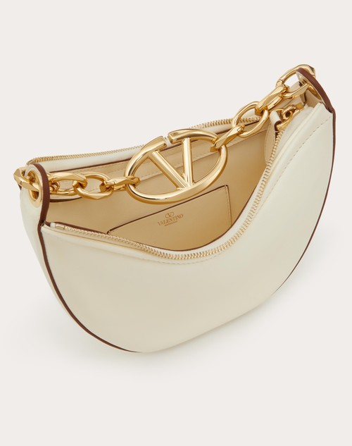 Red Valentino MINI HOBO VLOGO MOON BAG IN NAPPA CON CATENA Consegna Veloce