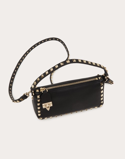 Red Valentino BORSA PICCOLA A TRACOLLA ROCKSTUD IN VITELLO GRANATO Affare Del Giorno