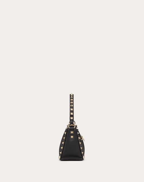 Red Valentino BORSA PICCOLA A TRACOLLA ROCKSTUD IN VITELLO GRANATO Sottocosto