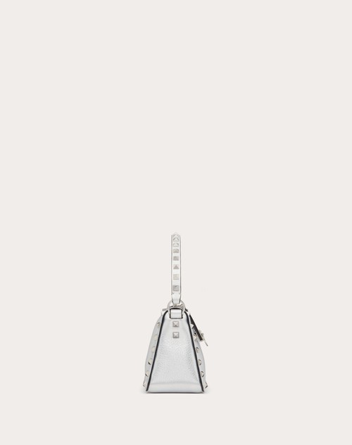 Red Valentino BORSA PICCOLA A TRACOLLA ROCKSTUD IN VITELLO GRANATO METALLIZZATO Convenienza