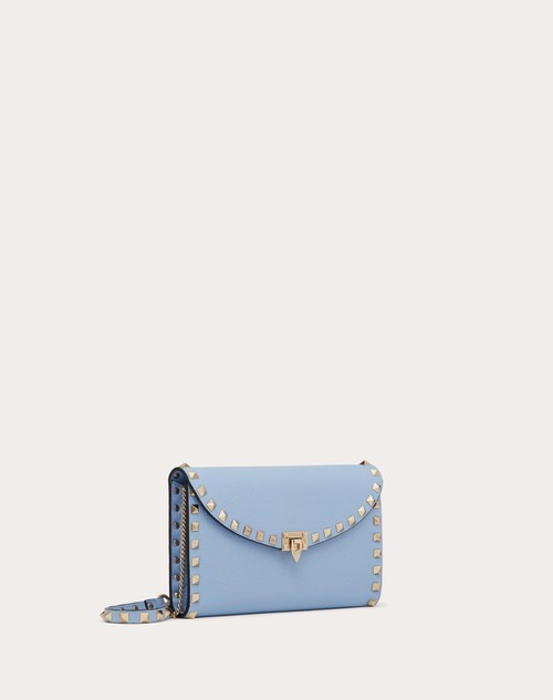 Red Valentino PORTAFOGLIO CON CATENA ROCKSTUD IN VITELLO GRANATO Novità