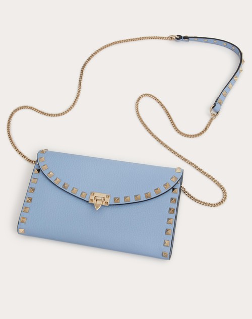 Red Valentino PORTAFOGLIO CON CATENA ROCKSTUD IN VITELLO GRANATO Novità