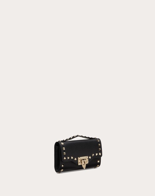 Red Valentino PORTAFOGLIO CON CATENA ROCKSTUD IN VITELLO GRANATO Presa