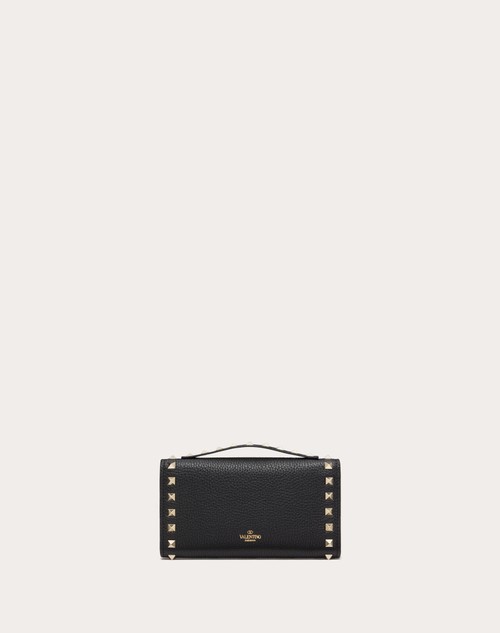 Red Valentino PORTAFOGLIO CON CATENA ROCKSTUD IN VITELLO GRANATO Sconto
