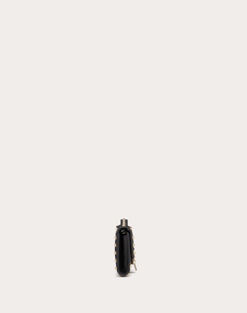 Red Valentino PORTAFOGLIO CON CATENA ROCKSTUD IN VITELLO GRANATO Sconto