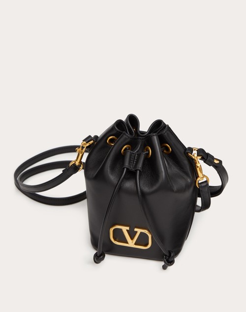 Red Valentino MINI BORSA A SECCHIELLO VLOGO SIGNATURE IN NAPPA In Vendita