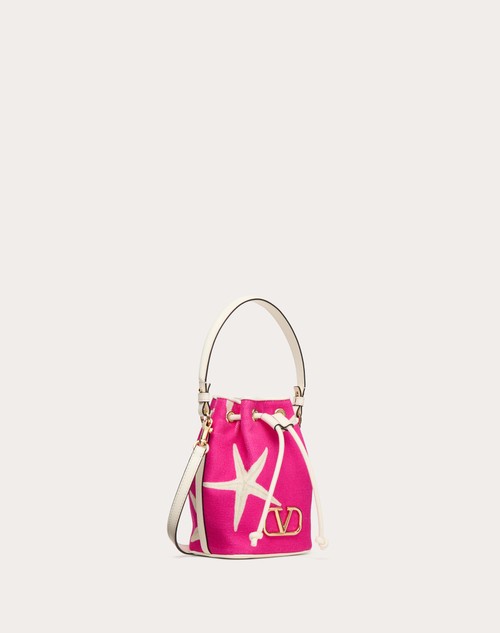 Red Valentino MINI BORSA A SECCHIELLO VALENTINO GARAVANI ESCAPE IN CANVAS CON STAMPA STARFISH Negozio