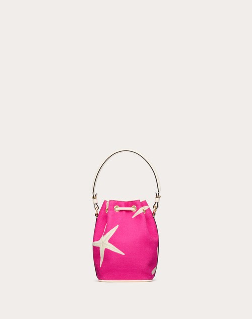 Red Valentino MINI BORSA A SECCHIELLO VALENTINO GARAVANI ESCAPE IN CANVAS CON STAMPA STARFISH Negozio