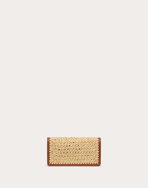 Red Valentino PORTAFOGLIO CON CATENA VLOGO SIGNATURE IN RAFIA 2025