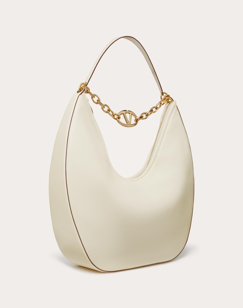 Red Valentino MAXI HOBO VLOGO MOON BAG IN NAPPA CON CATENA Vendita Economica