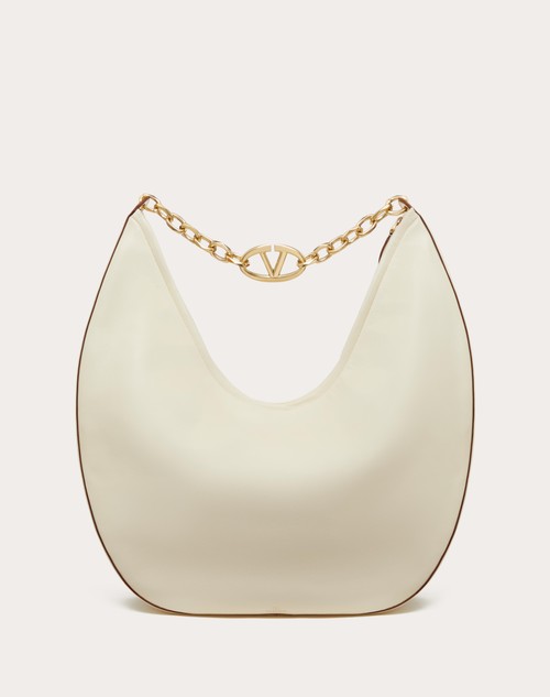 Red Valentino MAXI HOBO VLOGO MOON BAG IN NAPPA CON CATENA Vendita Economica