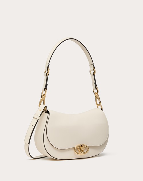 Red Valentino BORSA A SPALLA PICCOLA VALENTINO GARAVANI OHVAL IN VITELLO NAPPATO Nuova