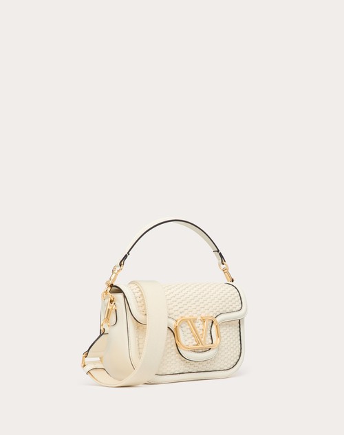 Red Valentino BORSA A SPALLA VALENTINO GARAVANI ALLTIME IN PELLE INTRECCIATA Nuovo