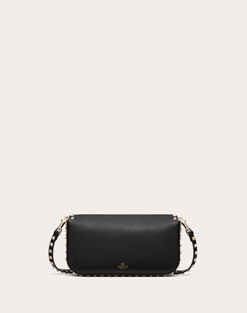 Red Valentino BORSA A TRACOLLA VALENTINO GARAVANI ROCKSTUD IN VITELLO GRANATO Promozione