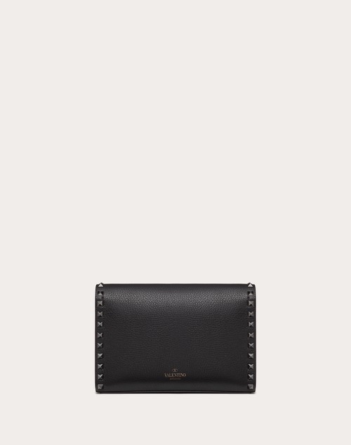 Red Valentino BORSA PICCOLA A TRACOLLA ROCKSTUD IN VITELLO GRANATO Shopping Online