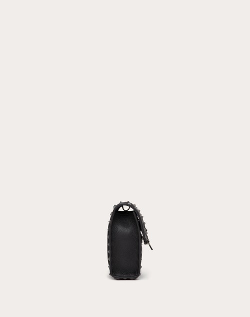 Red Valentino BORSA PICCOLA A TRACOLLA ROCKSTUD IN VITELLO GRANATO Shopping Online