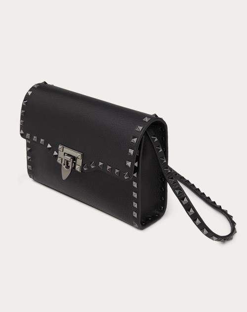 Red Valentino BORSA PICCOLA A TRACOLLA ROCKSTUD IN VITELLO GRANATO Shopping Online