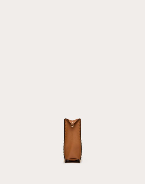 Red Valentino BORSA HOBO VALENTINO GARAVANI ROCKSTUD IN VITELLO GRANATO Prezzo Ridotto
