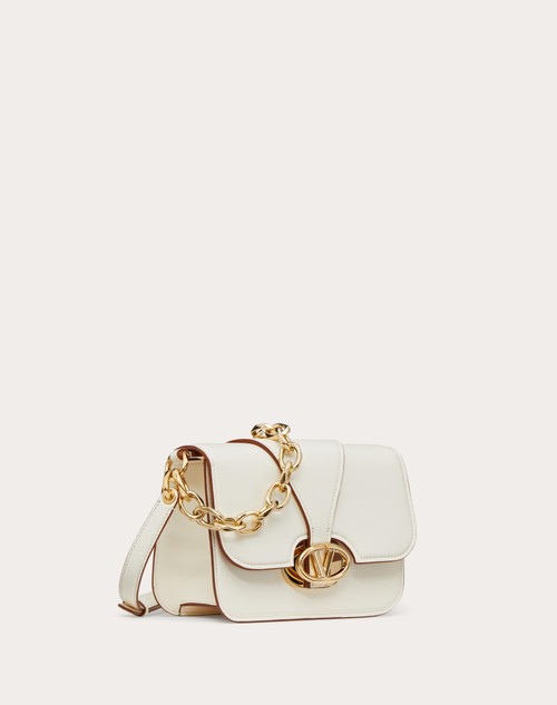 Red Valentino BORSA PICCOLA A SPALLA VLOGO O'CLOCK IN NAPPA CON CATENA Pezzi Unici