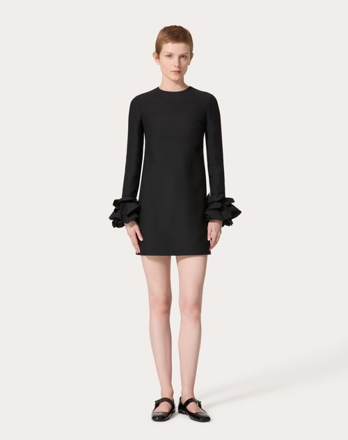 Red Valentino ABITO CORTO IN CREPE COUTURE RICAMATO Negozi Online