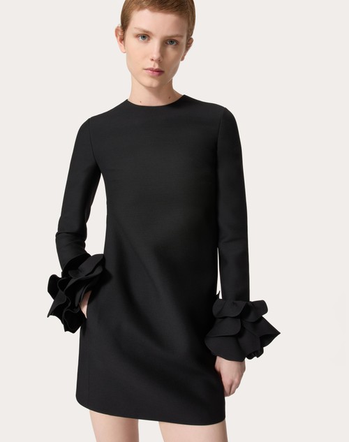 Red Valentino ABITO CORTO IN CREPE COUTURE RICAMATO Negozi Online