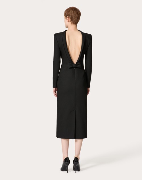 Red Valentino ABITO MIDI IN STRUCTURED DIAGONAL Fino Al -60%