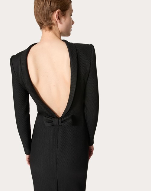 Red Valentino ABITO MIDI IN STRUCTURED DIAGONAL Fino Al -60%