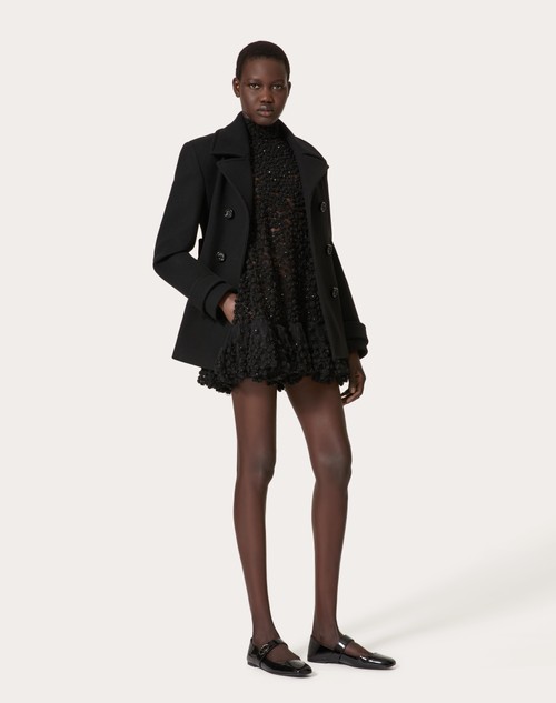 Red Valentino ABITO CORTO IN TULLE ILLUSIONE RICAMATO Affare Del Giorno