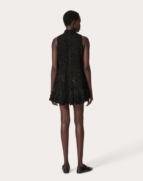 Red Valentino ABITO CORTO IN TULLE ILLUSIONE RICAMATO Affare Del Giorno