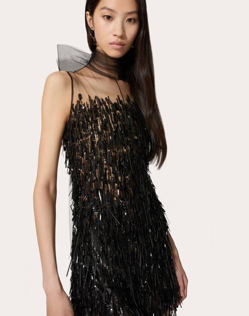 Red Valentino TUTA IN TULLE ILLUSIONE RICAMATA Sottocosto