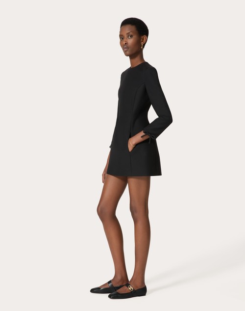 Red Valentino ABITO CORTO IN CREPE COUTURE Sconto