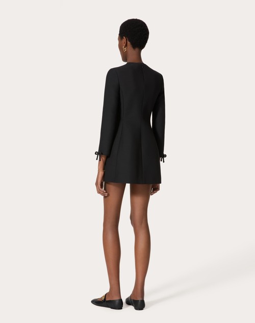 Red Valentino ABITO CORTO IN CREPE COUTURE Sconto