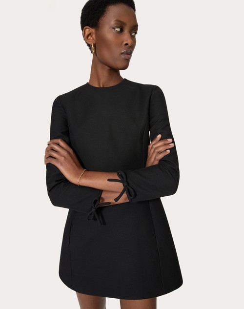 Red Valentino ABITO CORTO IN CREPE COUTURE Sconto