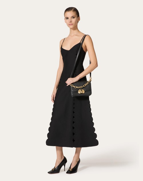 Red Valentino ABITO MIDI IN CREPE COUTURE RICAMATO Online