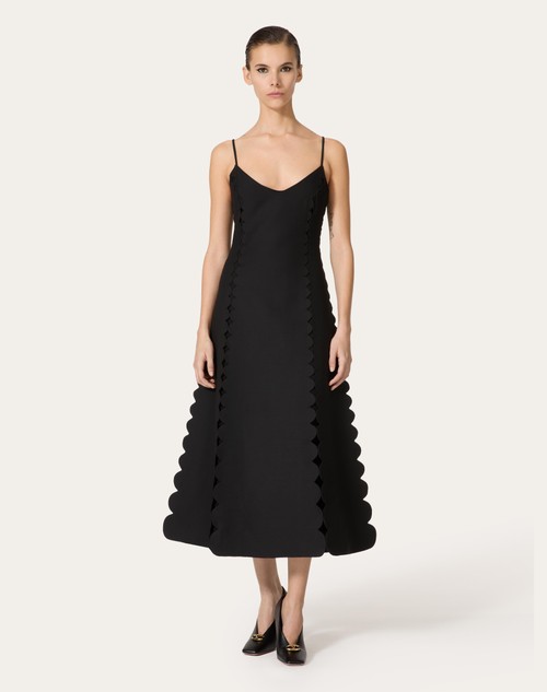 Red Valentino ABITO MIDI IN CREPE COUTURE RICAMATO Online