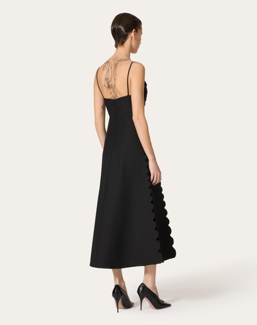 Red Valentino ABITO MIDI IN CREPE COUTURE RICAMATO Online