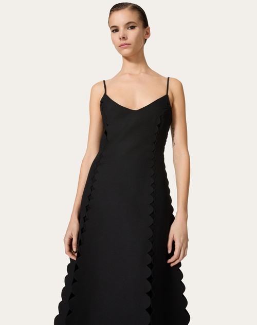 Red Valentino ABITO MIDI IN CREPE COUTURE RICAMATO Online