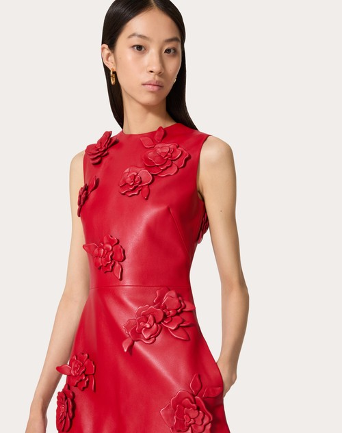 Red Valentino ABITO CORTO IN NAPPA RICAMATO Hotsell