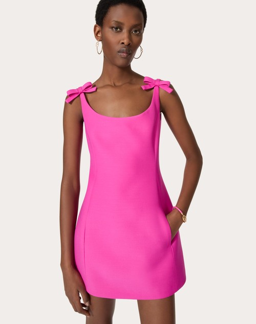Red Valentino ABITO CORTO IN CREPE COUTURE Vendita Economica