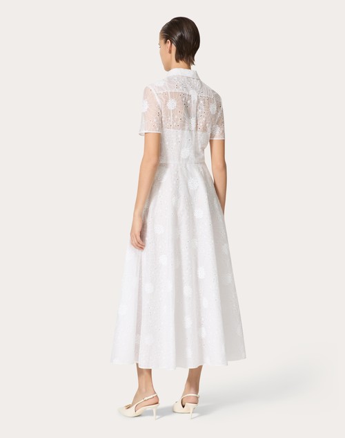 Red Valentino ABITO MIDI IN DAISY ORGANDIS Vendite Flash