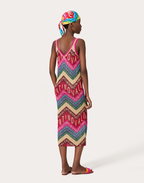 Red Valentino ABITO IN LUREX VALENTINO CHEVRON Nuova