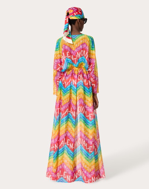 Red Valentino ABITO DA SERA IN MUSSOLA VALENTINO CHEVRON 24 Moda